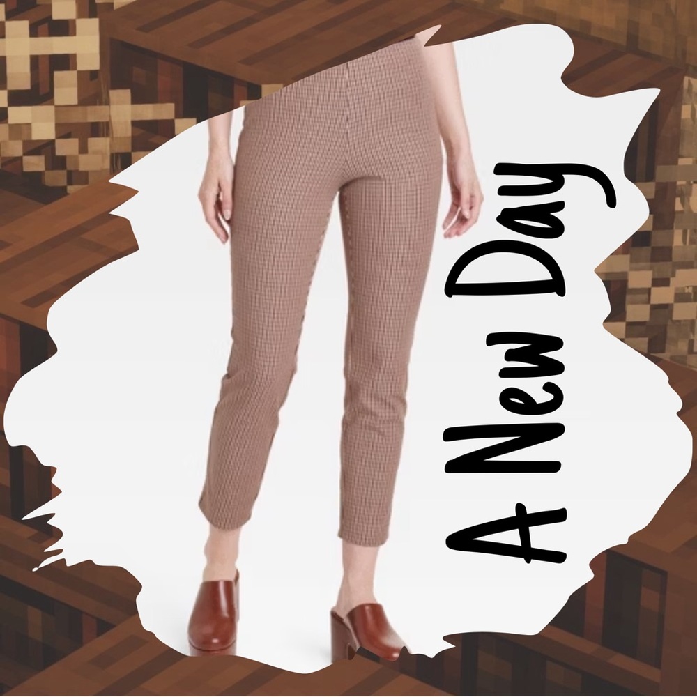 Red Striped Stretch Cropped Trousers
